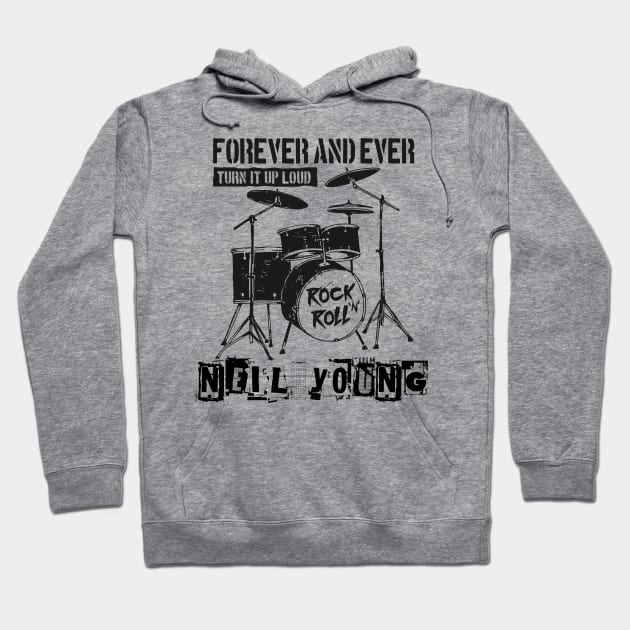 neil young forever and ever Hoodie by cenceremet